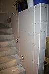 Die beleuchtete Kellertreppe - jetzt auch fertig beplankt